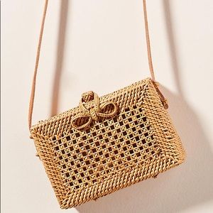 Anthropologie Giovanna wicker crossbody